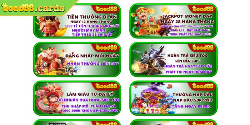 Cập Nhật Các Sự Kiện Khuyến Mãi Good88 Hấp Dẫn Nhất 2024 2 Các loại khuyến mãi Good88