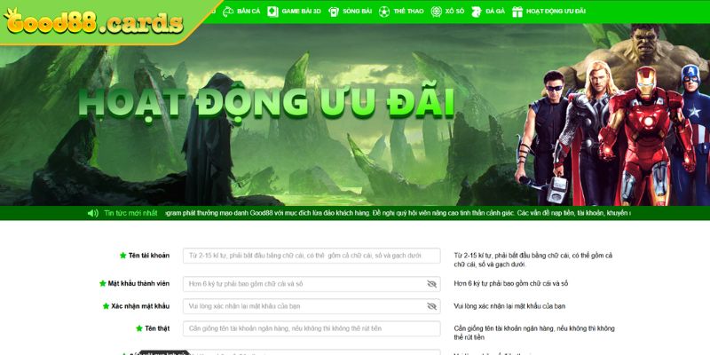 Hướng Dẫn Cách Đăng Ký Good88 Nhanh Chóng Và An Toàn 2 Lưu ý khi đăng ký Good88