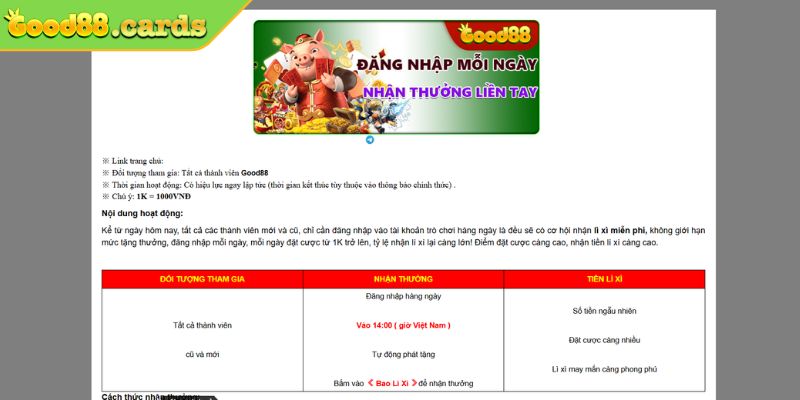 Cập Nhật Các Sự Kiện Khuyến Mãi Good88 Hấp Dẫn Nhất 2024 3 Lưu ý khi tham gia khuyến mãi